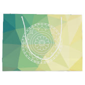 Ronde bloem mandala boho design groot cadeauzakje (Achterkant)