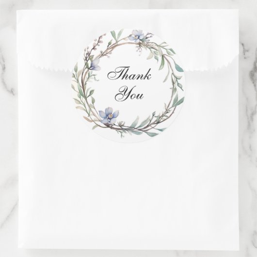 Ronde bloemenbruiloft zegels (Tas)