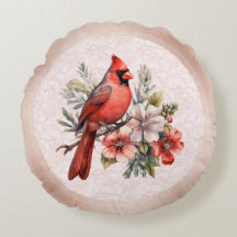 Ronde Blush Kleur Kardinaal Kussen