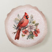 Ronde Blush Kleur Kardinaal Kussen (Achterkant)
