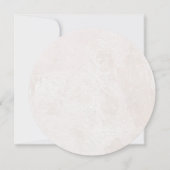 Ronde BOHO Floral Pampas Pink Waterverf Wreate Kaart (Achterkant)