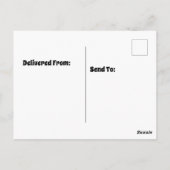 Ronde boomhut poster briefkaart (Achterkant)