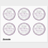 Ronde bramen conserveren of jam potje voedsellabel sticker (Vel)