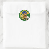 Ronde Braziliaanse Caramelo Sticker  (Tas)