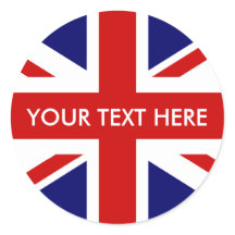 Ronde Britse Union Jack stickers | Afdichtingen va