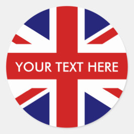 Ronde Britse Union Jack stickers | Afdichtingen va