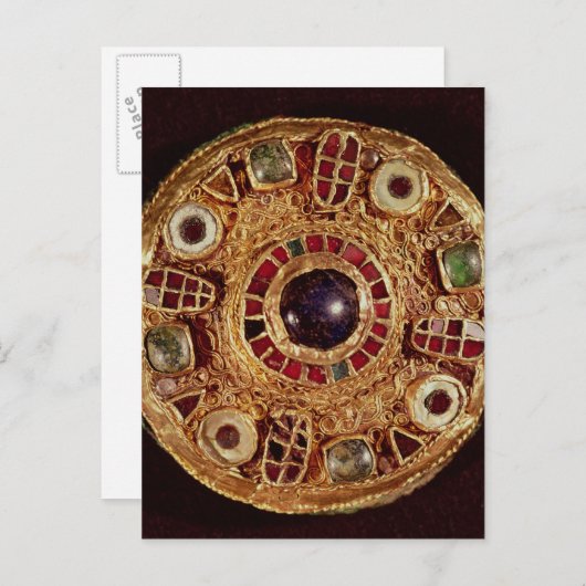 Ronde broche briefkaart (Voorkant / Achterkant)