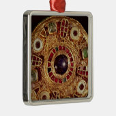 Ronde broche metalen ornament (Rechts)