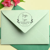 Ronde bruiloft zelfinktende stempel