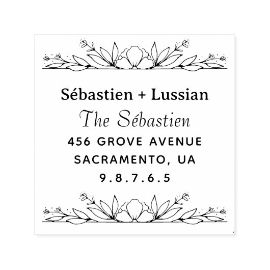 Ronde bruiloft  zelfinktende stempel (Design)