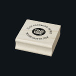 Ronde Business Logo Handgemaakte Website Rubberstempel<br><div class="desc">Round Business Logo Handmade in USA Website Rustieke rubberstempel Personaliseer deze Distress Design Round Logo rubberstempel eenvoudig met uw eigen bedrijf logo. Voeg gewoon je eigen logo toe en schrijf jouw tekst met dit prachtige typemachine oude stijl lettertype op cirkel sjabloon. Perfect voor elk soort klein bedrijf, scrapbooking, decoraties, zakelijke...</div>