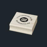 Ronde Business Logo Handgemaakte Website Rubberstempel<br><div class="desc">Round Business Logo Handmade in USA Website Rustieke rubberstempel Personaliseer deze Distress Design Round Logo rubberstempel eenvoudig met uw eigen bedrijf logo. Voeg gewoon je eigen logo toe en schrijf jouw tekst met dit prachtige typemachine oude stijl lettertype op cirkel sjabloon. Perfect voor elk soort klein bedrijf, scrapbooking, decoraties, zakelijke...</div>
