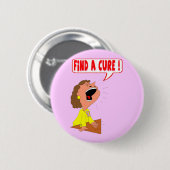 Ronde Button - Borstkanker Cure (Voorkant /achterkant)