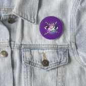 Ronde Button: Geen van de jouwe (paarse) Button 5,7 Cm (In situ)