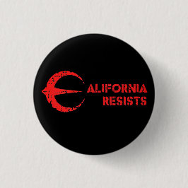 Ronde Button, groot, 3 inch Californië verzet zich Button 3,2 Cm