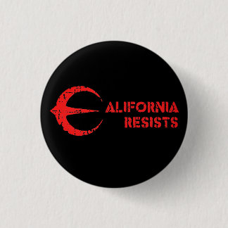 Ronde Button, groot, 3 inch Californië verzet zich Button 3,2 Cm