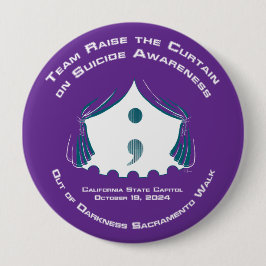 Ronde Button, grote, 4 inch Button 4,0 Cm