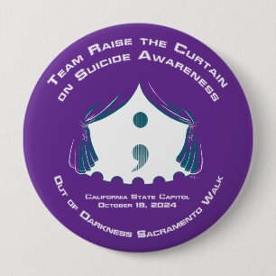 Ronde Button, grote, 4 inch Button 4,0 Cm