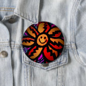 Ronde Button, grote, 4 inch Ronde Button 4,0 Cm (In situ)