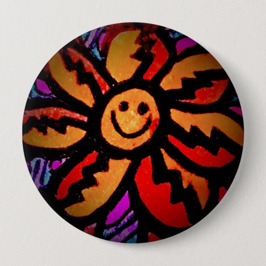 Ronde Button, grote, 4 inch Ronde Button 4,0 Cm (Voorkant)