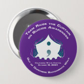 Ronde Button, grote, 4 inch Ronde Button 4,0 Cm (Voorkant /achterkant)