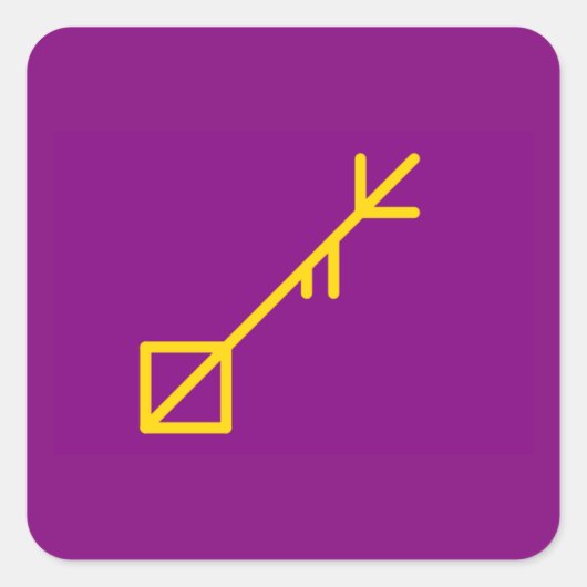 Ronde Button, klein, 1¼ inch eiland Sessrumnir Vierkante Sticker (Voorkant)