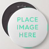 Ronde Button, Kolossaal, 6 inch - Souvenir Gift Button 6,0 Cm (Voorkant /achterkant)