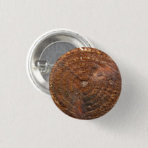 Ronde Button met houten patroon. Kruispuntstructuu
