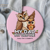 Ronde Button: Mijn vader Mijn oude ik (bruin) Button 6,0 Cm (In situ)