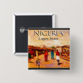 Ronde Button - Nigeria (Voorkant /achterkant)
