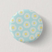 Ronde Button Pin Spring Bloemen (Voorkant)