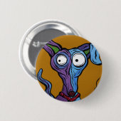 Ronde Button Pop Art Dog (Voorkant /achterkant)