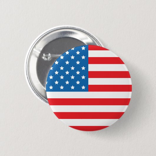 Ronde Button van de Amerikaanse vlag (Voorkant /achterkant)