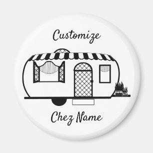 Ronde caravan Trailer Thunder_Cove Magneet