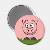 Ronde Cartoon Magneet (Voorkant / Achterkant)