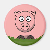 Ronde Cartoon Magneet (Voorkant)