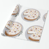 Ronde Cheesecake Cadeaupapier (Uitgerold)