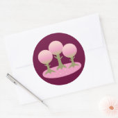 Ronde Cherry Blossom Trees Sticker (Envelop)