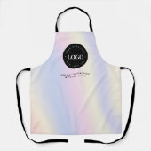 Ronde Cirkel Aangepaste Logo Holografische Stijl b Schort (Voorkant)