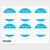 Ronde cirkel Hallo mijn naam is Sticker (Vel)