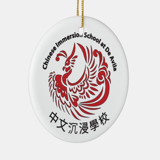 Ronde CIS-feestdag Keramisch Ornament (Rechts)