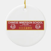 Ronde CIS-feestdag Keramisch Ornament (Achterkant)