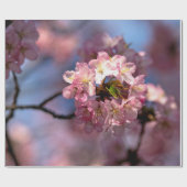 Ronde cluster van Sakura-bloemen Cadeaupapier (Vlak)