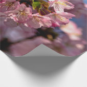 Ronde cluster van Sakura-bloemen Cadeaupapier (Hoek)