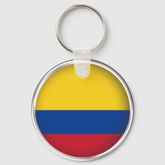 Ronde Colombia Sleutelhanger (Voorkant)
