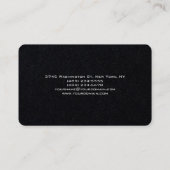 Ronde Corner Black Red Professional-minimalistisch Visitekaartje (Achterkant)