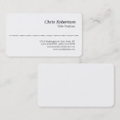 Ronde Corner Black White Charming Visitekaartje (Voorkant / Achterkant)