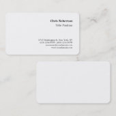 Ronde Corner Black White Charming Visitekaartje (Voorkant / Achterkant)