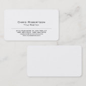 Ronde Corner Black White Charming Visitekaartje (Voorkant / Achterkant)