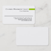 Ronde Corner Black White Green Visitekaartje (Voorkant / Achterkant)